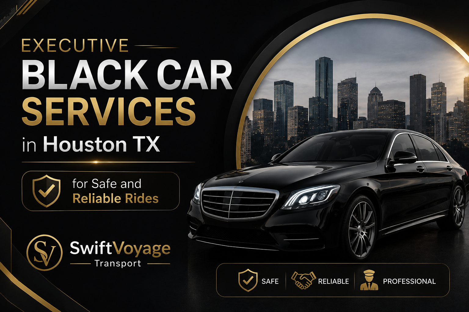 Executive Black Car Services in Houston TX for Safe and Reliable Rides